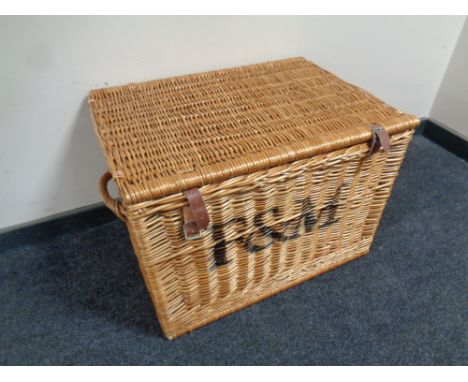 A Fortnum and Mason wicker hamper 