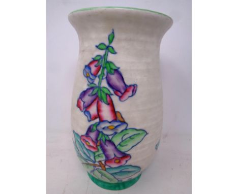 A Crown Ducal Charlotte Rhead designed vase, pattern 4953, height 21.5 cm