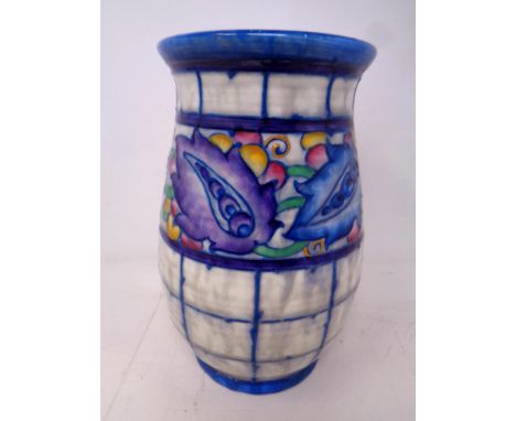 A Crown Ducal Charlotte Rhead designed vase, height 17 cm.