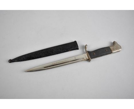 A Reproduction Miniature German Dagger, Blade Stamped for ASMF Solingen and Named JG Scharff, Luneburg, Blade 13.5cms Long, C