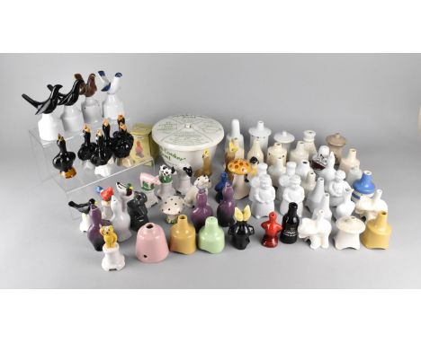 A Large Collection of Various Novelty Vintage and Later Pie Funnels to Include Examples by Royal Worcester, Midwinter, Le Cre