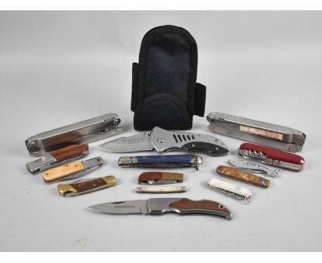 A Collection of Various Vintage and Modern Penknives, Multi Tools Etc 