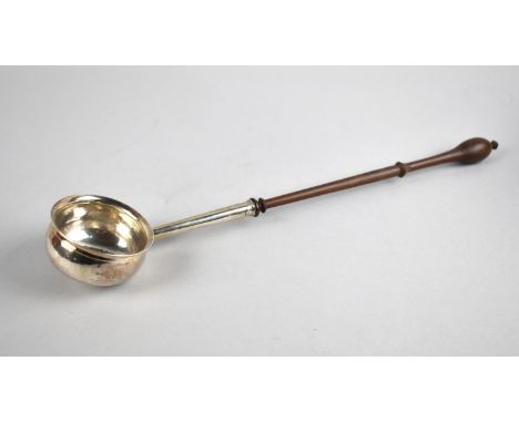 An 18th Century Silver Toddy Ladle by Richard Gurney &amp; Thomas Cook with Turned Wooden Handle, London Hallmark, 32cm long 