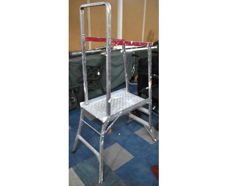 A Folding Decorators Aluminium Ladder, the Beldray Jobezer 