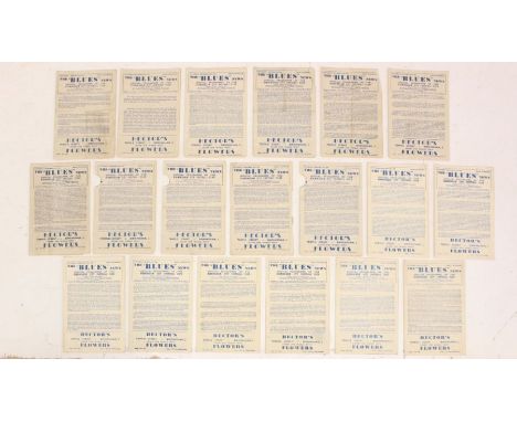 Birmingham City: A collection of nineteen home Birmingham City programmes from their Division II title winning season 1947-48