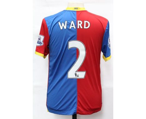 Crystal Palace: A Crystal Palace home football shirt, match worn for the game between Crystal Palace and Tottenham Hotspur, 1