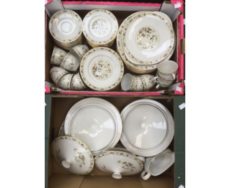 Royal Doulton Mandalay dinner and tea service with tureens (Q)