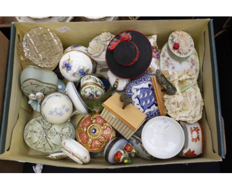 Collection of 20th Century trinket boxes