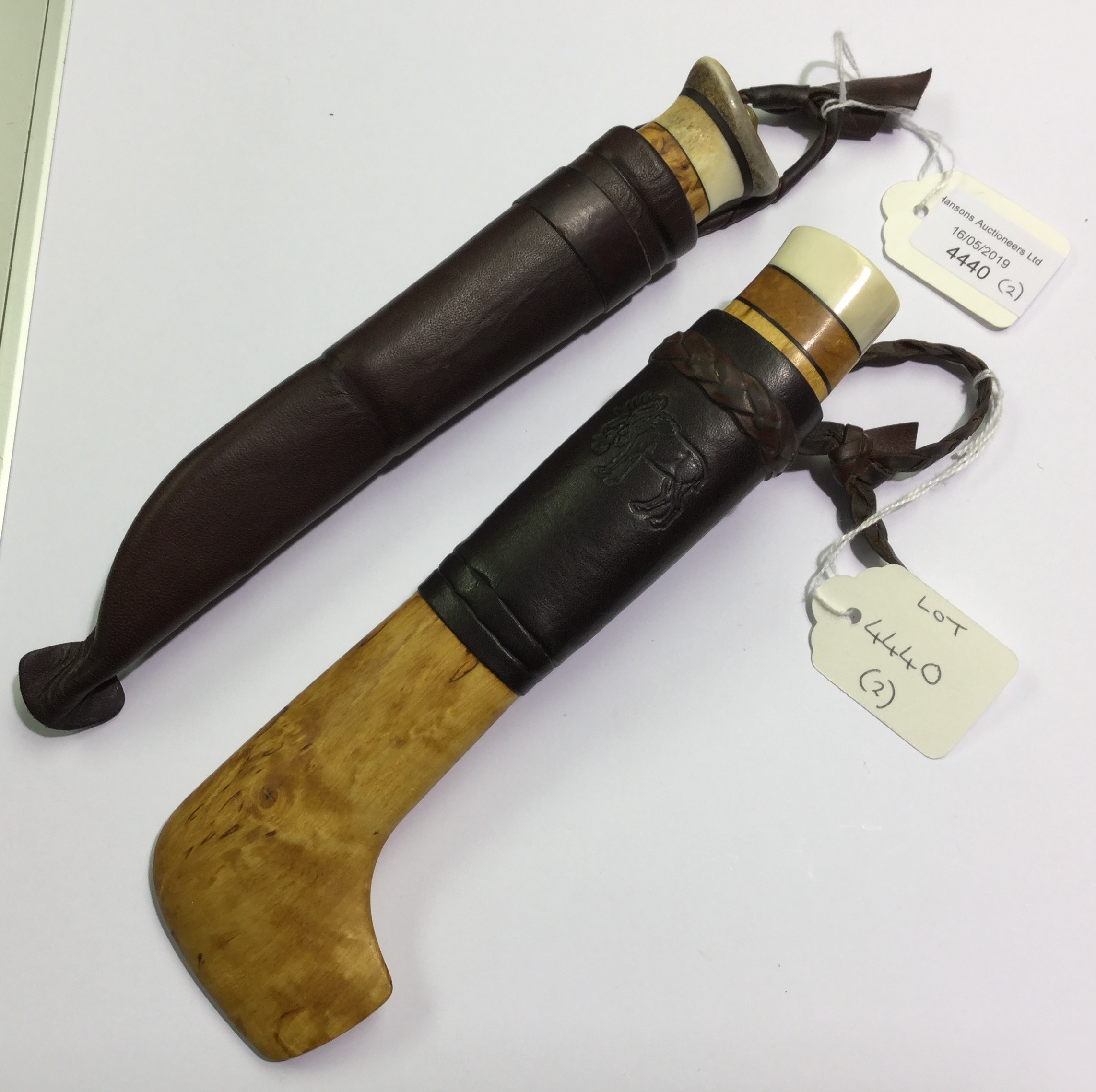 Finnish Puukko hunting knives The first with single edged 75mm long