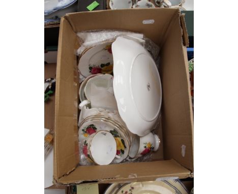 A Royal Albert June Delight, 21 piece tea service