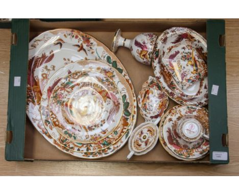 Assorted Royal Crown Derby Old Avesbury including loving cup, marmalade pot, trinket dish, various plates including meat plat