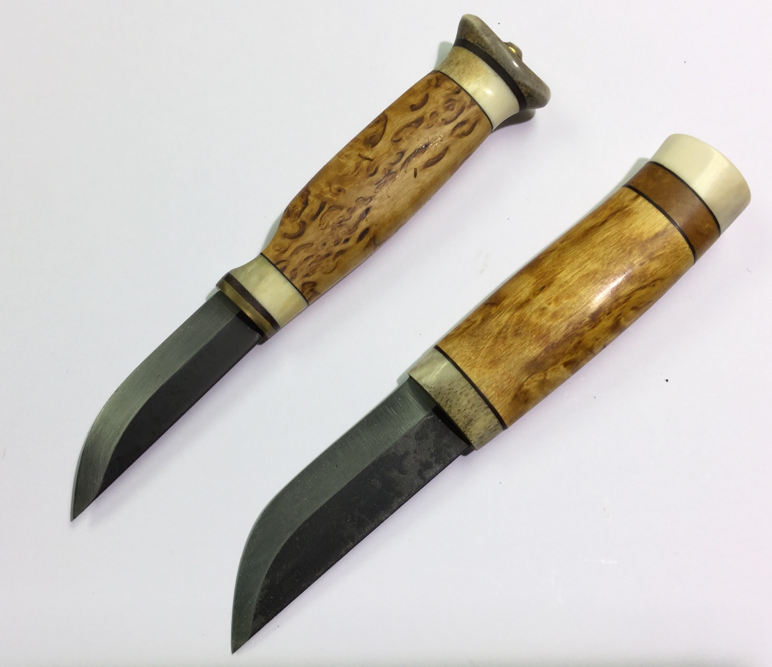 Finnish Puukko hunting knives The first with single edged 75mm long
