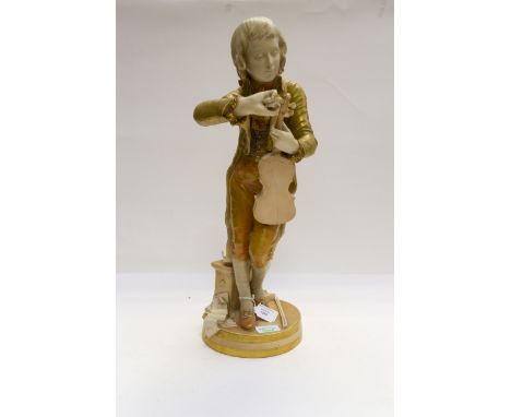A Worcester figure of Mozart (A/F)