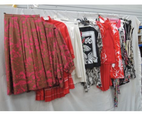 Eight vintage skirt and blouse outfits including Gerard Pasquier, Mansfield, Fink Modell etc
