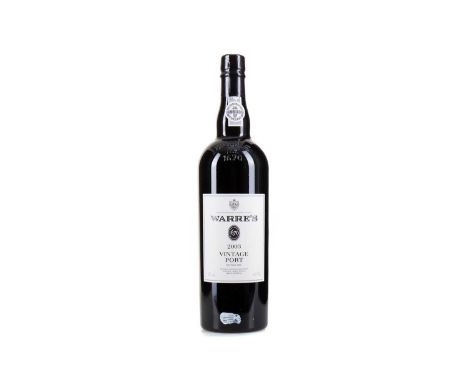 A CASE OF 6 WARRE'S 2003 VINTAGE PORTEach 20% ABV / 75cl
