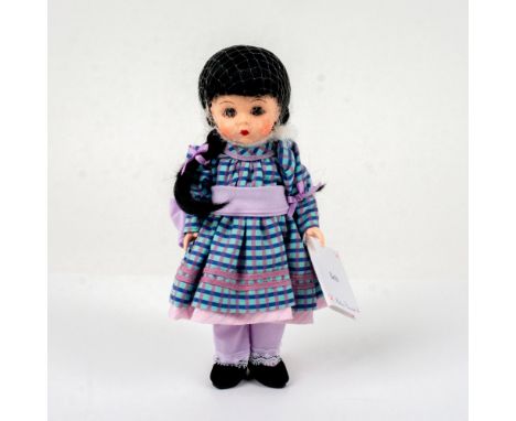 Jointed with moving eyelids. #50915.Includes original box. Dimensions of box: 8.75"L x 2.75"W x 5.25"H. This item has no rese