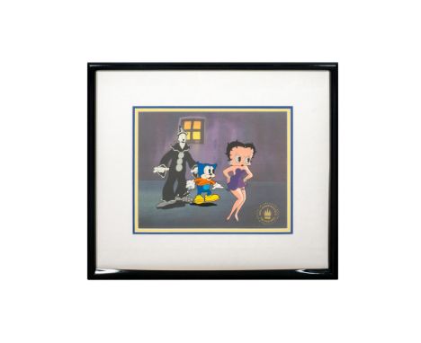 Original animation cel by King Features, published by Circle Fine Art Corp. and a pencil and ink drawing. Cel measures 19.5" 