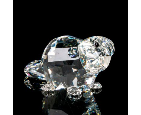 Lead crystal part of the Endangered Species series and is made with jet crystal eyes and frosted crystal teeth. Swarovski etc