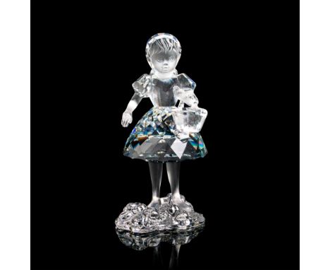 Lead crystal part of the Fairy Tales series and made with frosted crystal facial features and arms. Swarovski etched backstam