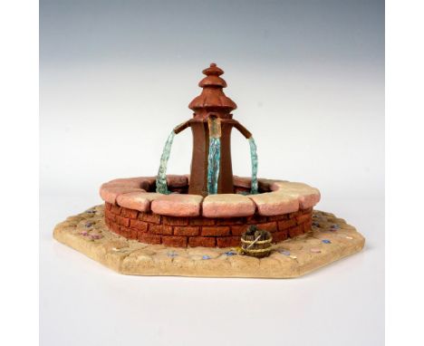 Beauty and the Beast 10th Anniversary resin and acrylic figure depicting a town fountain with four streams of water. Walt Dis