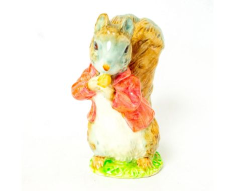 Gold Oval Backstamp. Grey squirrel, red jacket.Artist: Arthur GredingtonIssued: 1948 - 1980Dimensions: 3.75''HManufacturer: B