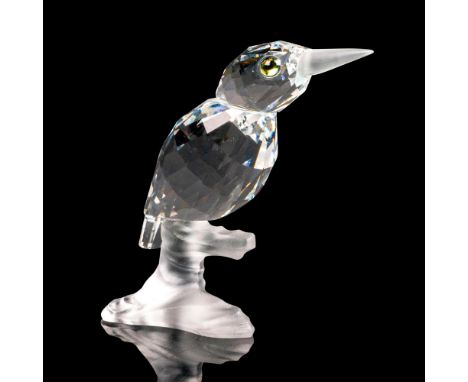 Lead crystal part of the Up In The Trees series and is made with frosted crystal beak and base. Swarovski etched backstamp. T