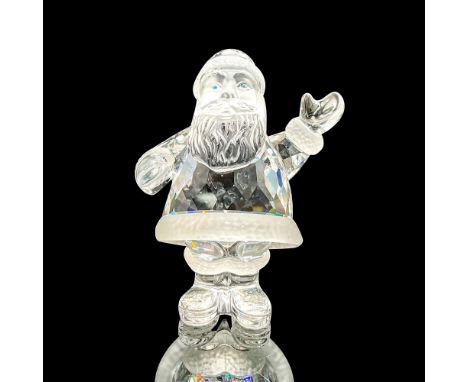 This Santa was part of the Exquisite Accents group and is made from clear and matte crystal with blue eyes. Swarovski etched 