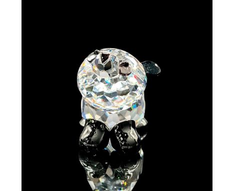 This baby panda was part of the Rare Encounters theme group. Tiny figure made from lead clear and jet crystal. Swarovski etch