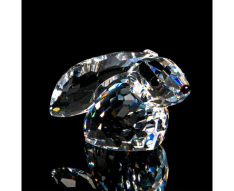 Lead crystal part of the In a Summer Meadow and is made with jet crystals facial features with long ears. Swarovski etched ba