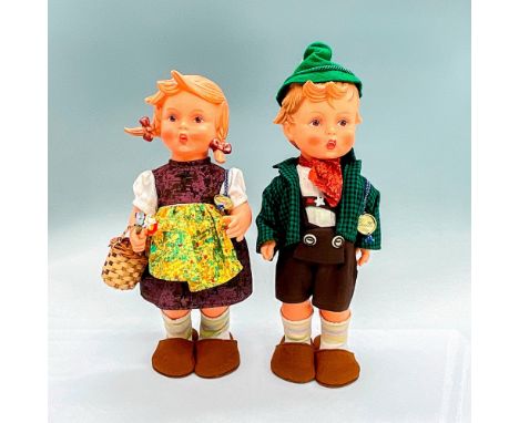 Resin dolls wearing traditional Bavarian-inspired clothing, capturing the essence of the classic children's story. Dolls are 