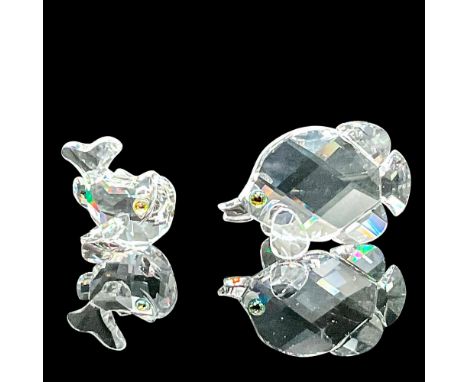Includes Butterfly Fish, and Baby Carp. Clear crystal bodies with Moroda Sahara color crystal eyes. Swarovski etched markings