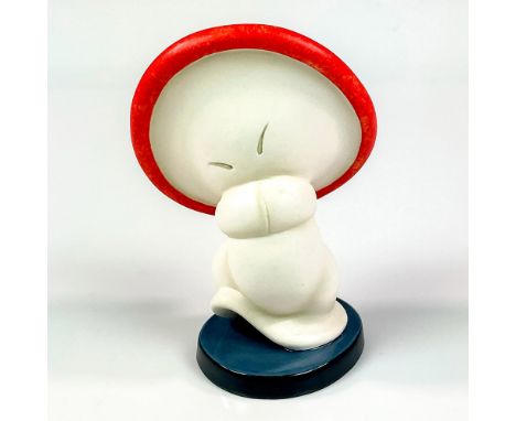 Ceramic in matte finish modeled as medium mushroom from the movie Fantasia. Walt Disney Collection backstamp. This item has i