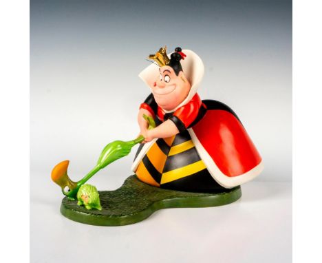 This delightful figurine features the Queen of Hearts from the Classic Disney Movie Alice in Wonderland, as she is about to w