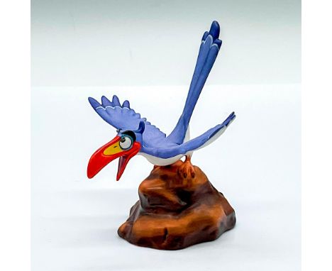 Porcelain figure with matte finish. Depicts Zazu from the 1994 animated drama film, The Lion King. This figure celebrates the