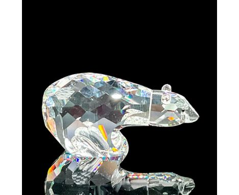 Part of the 'Kingdom of Ice and Snow' collection. Clear crystal body with black eyes and nose. Artist' etched signature and d