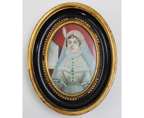 Extremely fine period portrait miniature after Sam Cooper. Script to the reverse reads B1609 D 1679 Historical Portrait Commo