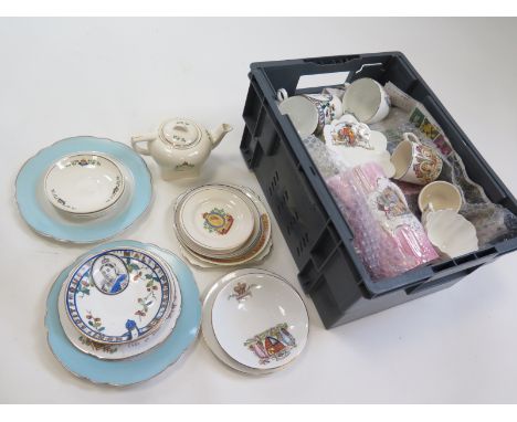 Large collection of Royal commemortive ceramics, a good assortment ranging from Victoria - Elizabeth II. and includes, cups ,