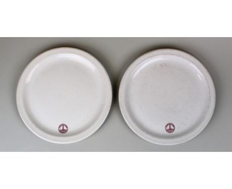 Pair of WW2 United States Army Medical Department plates reputedly left behind at theberton airfield after departure