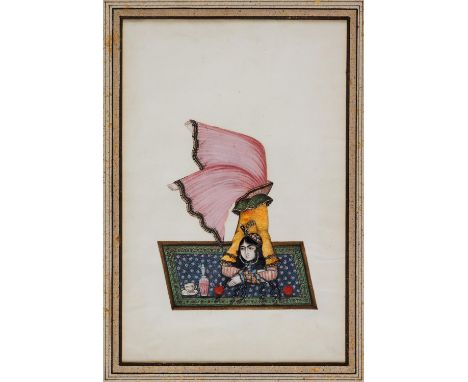 Persian dancing girl, fine painting on paper [Qajar Persia, first quarter of the nineteenth century] single leaf, ink and wat