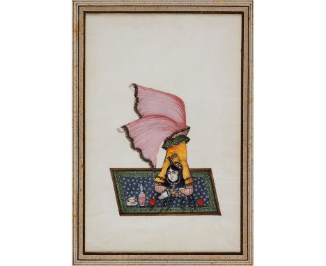 Persian dancing girl, fine painting on paper [Qajar Persia, first quarter of the nineteenth century] single leaf, ink and wat