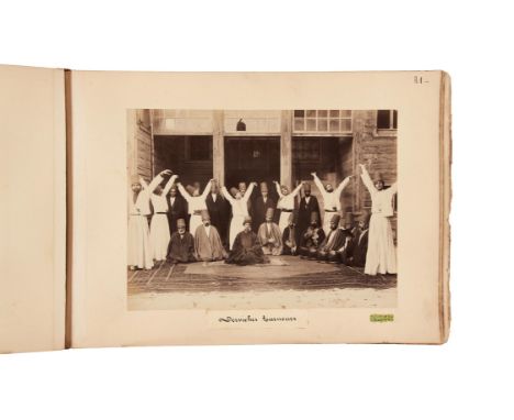 Ɵ "My three weeks at Pera", early photograph album of original photographs printed by Phebus [Turkey (Beyoglu region), dated 