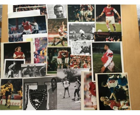 Arsenal Football Press Photos: Mainly 1990s with a few earlier. Both black +  white and colour in various sizes but often lar