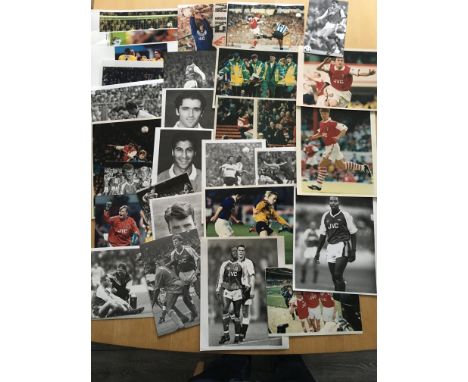 Arsenal Football Press Photos: Mainly 1990s with a few earlier. Both black +  white and colour in various sizes but mainly la