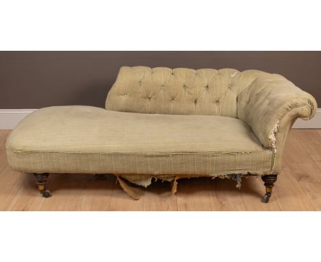 Of square form with a rounded end and with a three-quarter button back. With Howard label to the base and patent strong casto