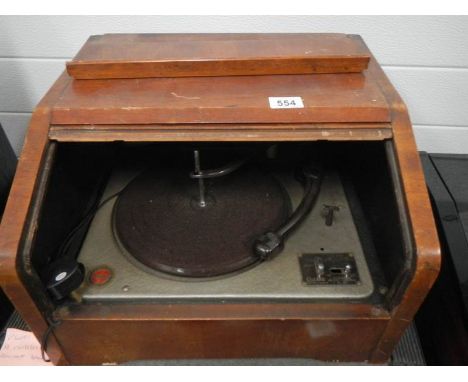 A vintage record player