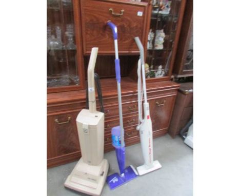 An Electrolux vacuume cleaner, a flash floor mop and one other item