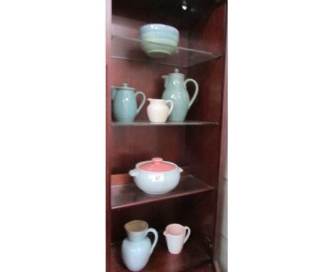 8 pieces of pottery including Poole