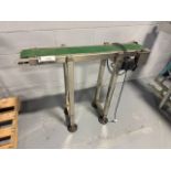 NEVER USED - 5" X 37" STAINLESS STEEL CONVEYOR