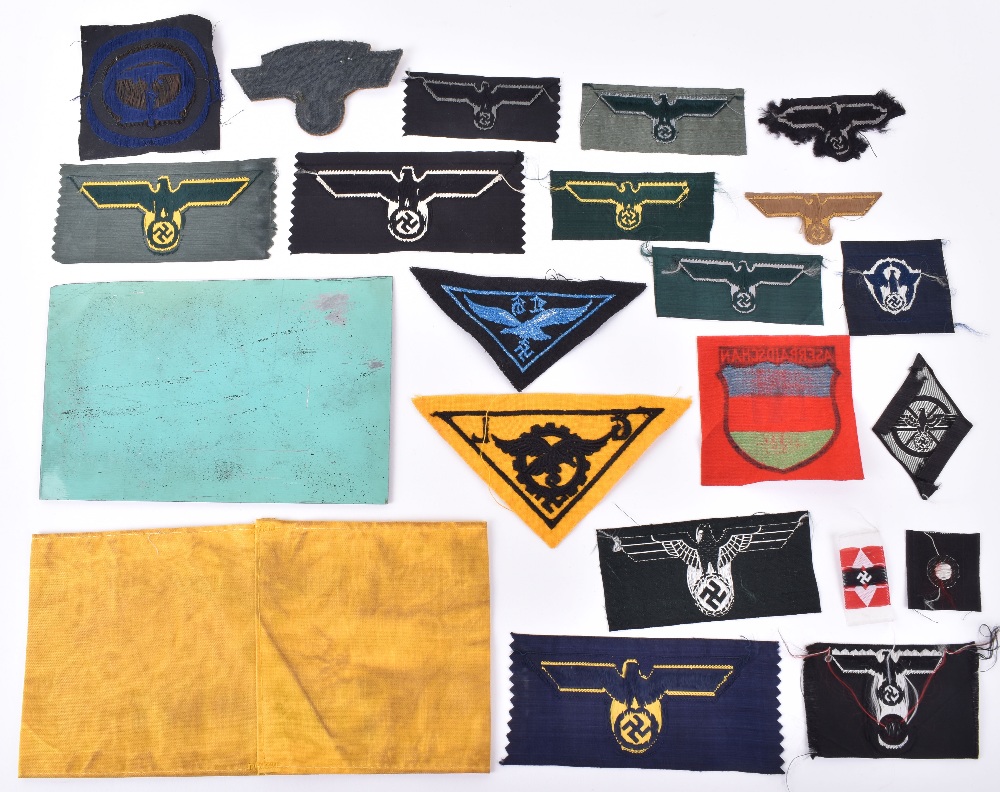 WW2 German Cloth Insignia, mixed of original wartime period and post ...