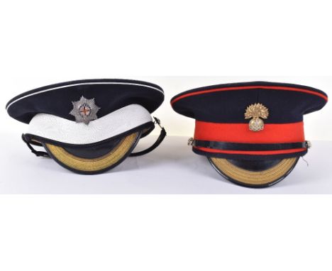 Grenadier Guards Warrant Officers Dress Cap, fine example of a early post 1953 example with two piece warrant officers cap ba